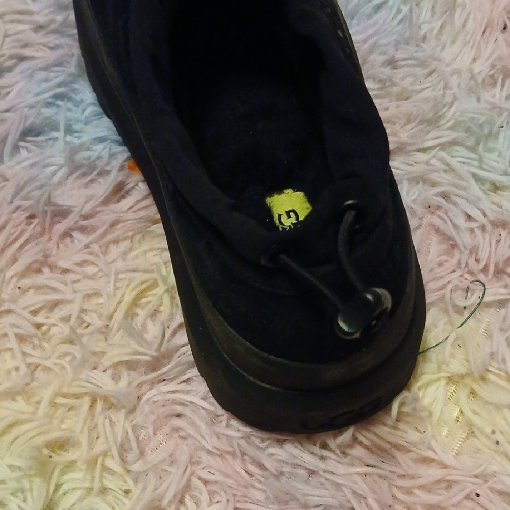 UGG Black Slip-On Rain Boot Casual Clog - Picture 7 of 8